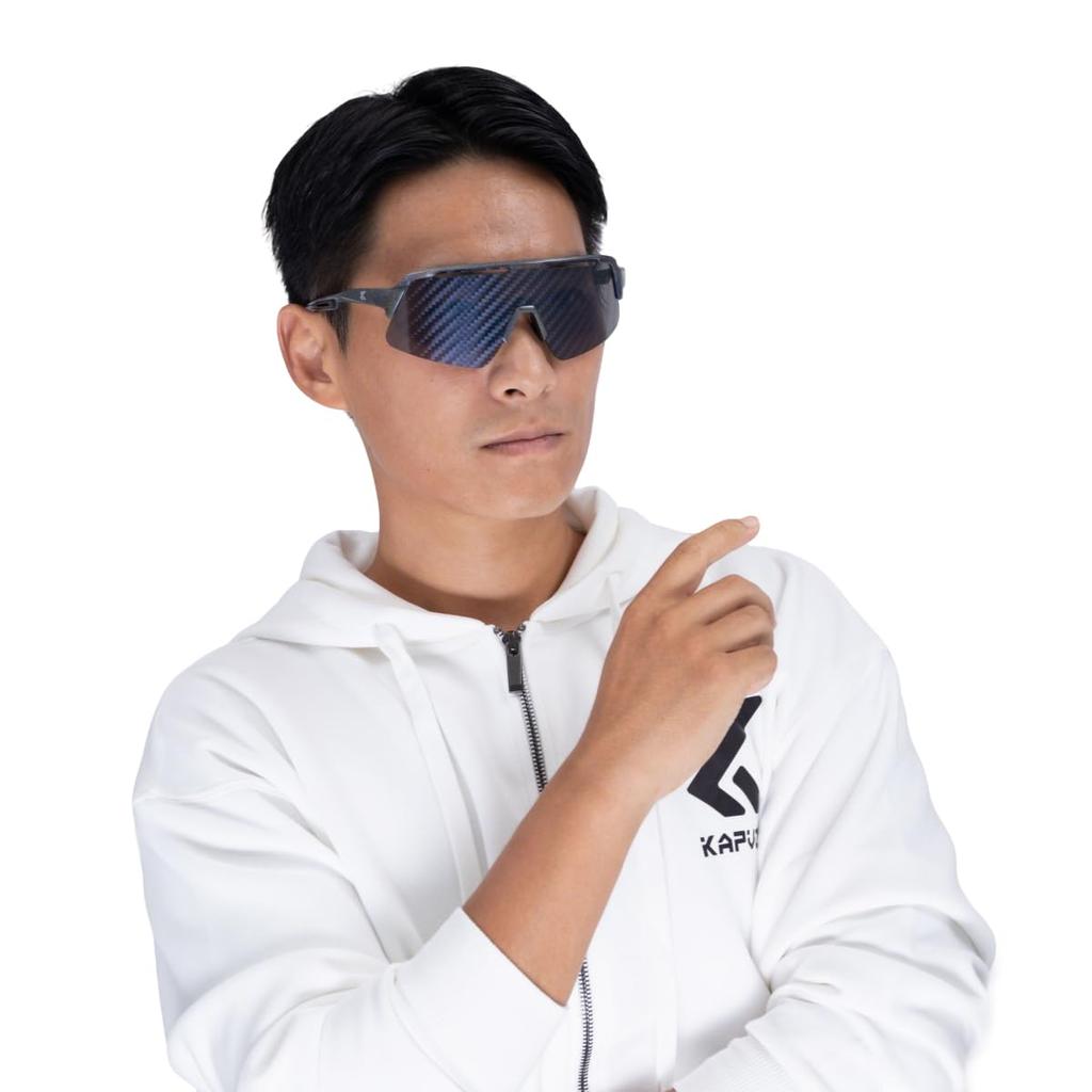 KAPVOE Sports Sunglasses for Men and Nano Coating Road Women, K159, Multi-layer (Bicycle, Bike, MTB, Cycling)