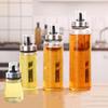 High-End Glass Oil & Vinegar Pour Bottle with Scale for Kitchen Seasoning