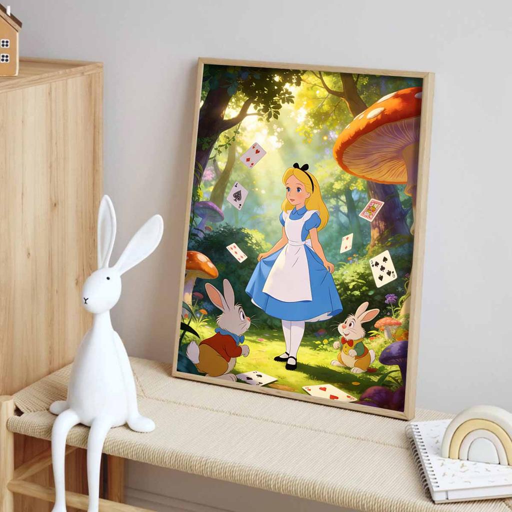 Disney Alice in Wonderland diamond painting handmade diy mosaic art painting kit home decoration