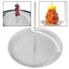 Al Pastor Skewer Vertical Skewer for Tacos Kebabs with 2 Removable Spikes 8 Inch Shawarma Rack Moisture-retaining Grill Pan BBQ Grilling Accessory