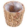 Woven Seagrass Storage Basket Decorative Straw Planter Indoor Outdoor Flower Pot Cover Handwoven Lightweight Portable