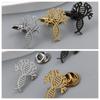 New Carrot Lotus Root Leaf Shaped Brooch Cufflinks Food Styling Personalized Creative Clothing Accessories
