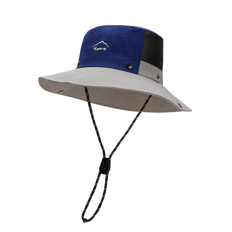 New summer breathable bucket hat quick-drying waterproof large brim sun hat outdoor sports mountaineering sun protection hat women