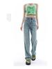 2026 Damen Jeans mit hoher Taille und geradem Bein - Petite, Passform für Birnenform, Weiter Bein Stil