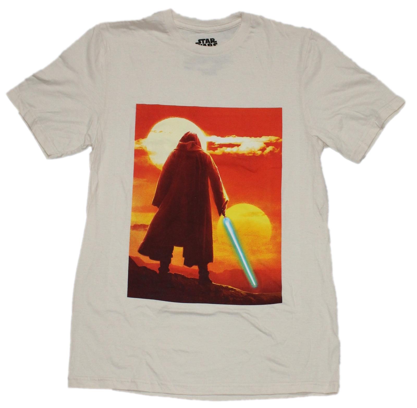 Star Wars New Adult T-Shirt - Obi Wan Kenobi Standing Before Sunrise XXXL