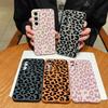 Custodia con Stampa Leopardo Per Samsung Galaxy S25 Ultra Capa S24 Ultra S23 S22 Plus S21 FE A15 A16 A25 A26 A34 A35 A36 A54 A55 A56 5G