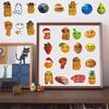58PCS Robloxs Face Winning Smile Chicken Nugget Meme Stickers Aesthetic Phone Laptop Motorcycle Phone Gifts Wall Sticker