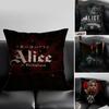 AAlice In BBorderland Cushion Cover Pillow Case Antidustmite Invisible Zipper Silky Short Plush Sofa Cushion
