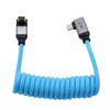 HangTon USB Type C 20Gbps PD 100W 4K 60p Cable for Samsung BMPCC ZCAM R6 Mark FX30 iPhone Smartphone Max Right Diagonal 30cm USB-C SSD, 6K, GH6, R5,