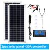 300W Flexible Solar Panel 12V Battery Charger Dual USB With 10A-60A Controller Solar Cells Power Bank for Phone Car Yacht RV