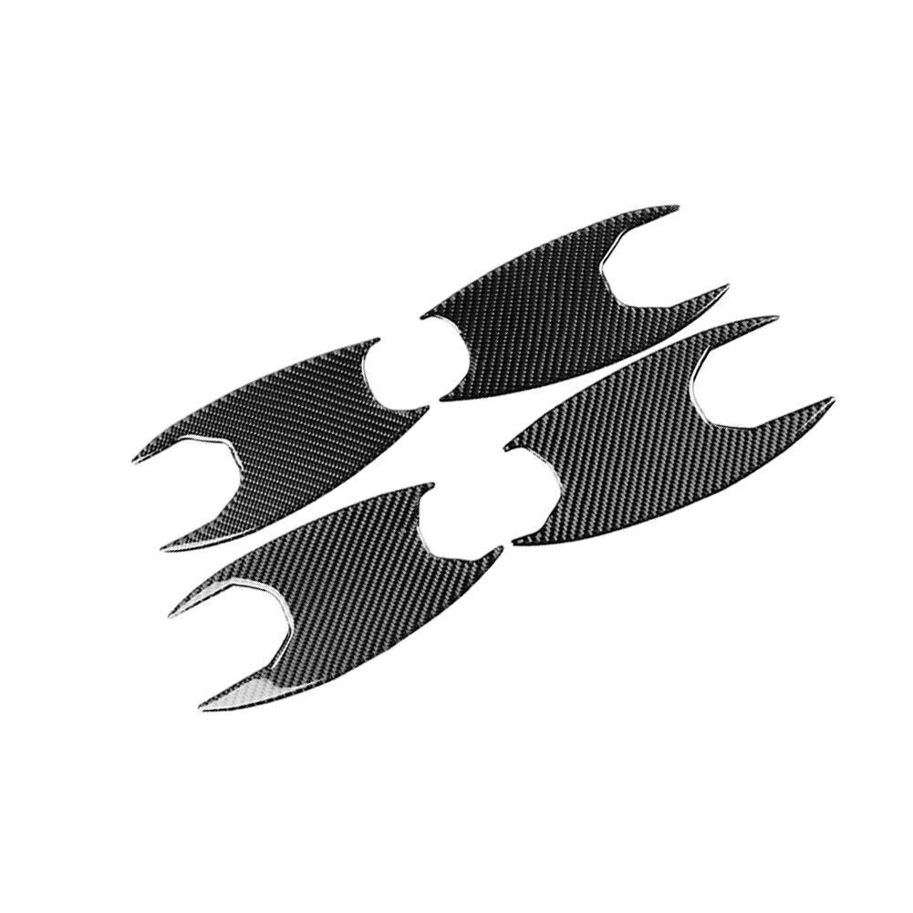 4PCS Car Outdoor Handle Bowl Carbon Fiber Stickers Decoration Auto Accessories For BMW 3 Series G20 G28 325li 330d 335