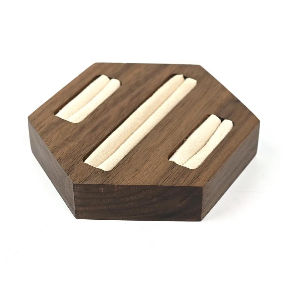 HeMu Polygonal ring earrings earring display stand jewelry storage plate counter jewelry ornaments props ring display plate