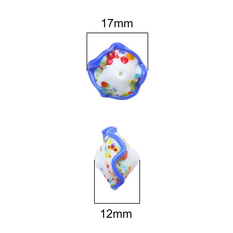 17x12mm Kristallglaspärlor Japansk Flickas Kjolens Fåll Lösa Avståndspärlor för Smyckestillverkning DIY Armband Halsband