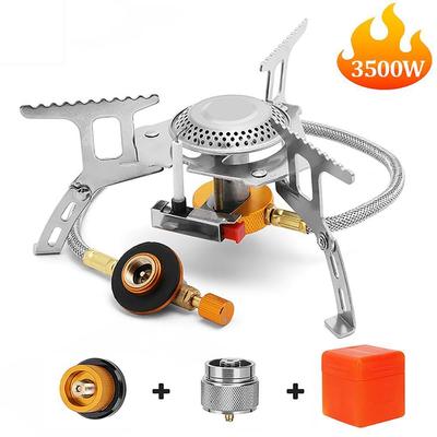 JYMCW Outdoor Gas Burner Camping Gas Stove Portable Folding Electronic Split Stove Tourist Equipment For Cooking Hiking 3500W