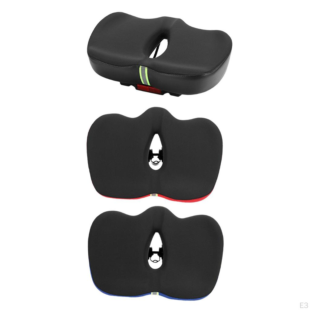 Saddle Seat Cycling Cushion Pad Comfort Wide Bike Shockproof for Leisure Indoor Riding