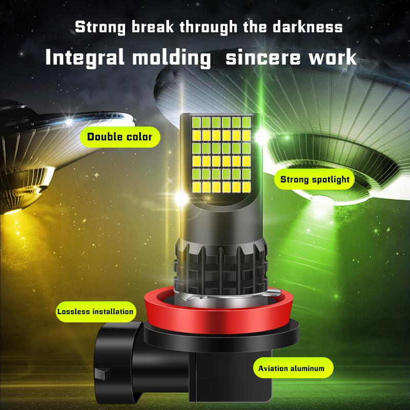 2Pcs Helle H11 H8 Led Auto CSP HB3 HB4 9005 9006 LED Nebel Lampe Scheinwerfer Birne DC12-24V H7 auto Nebel Lampe DRL
