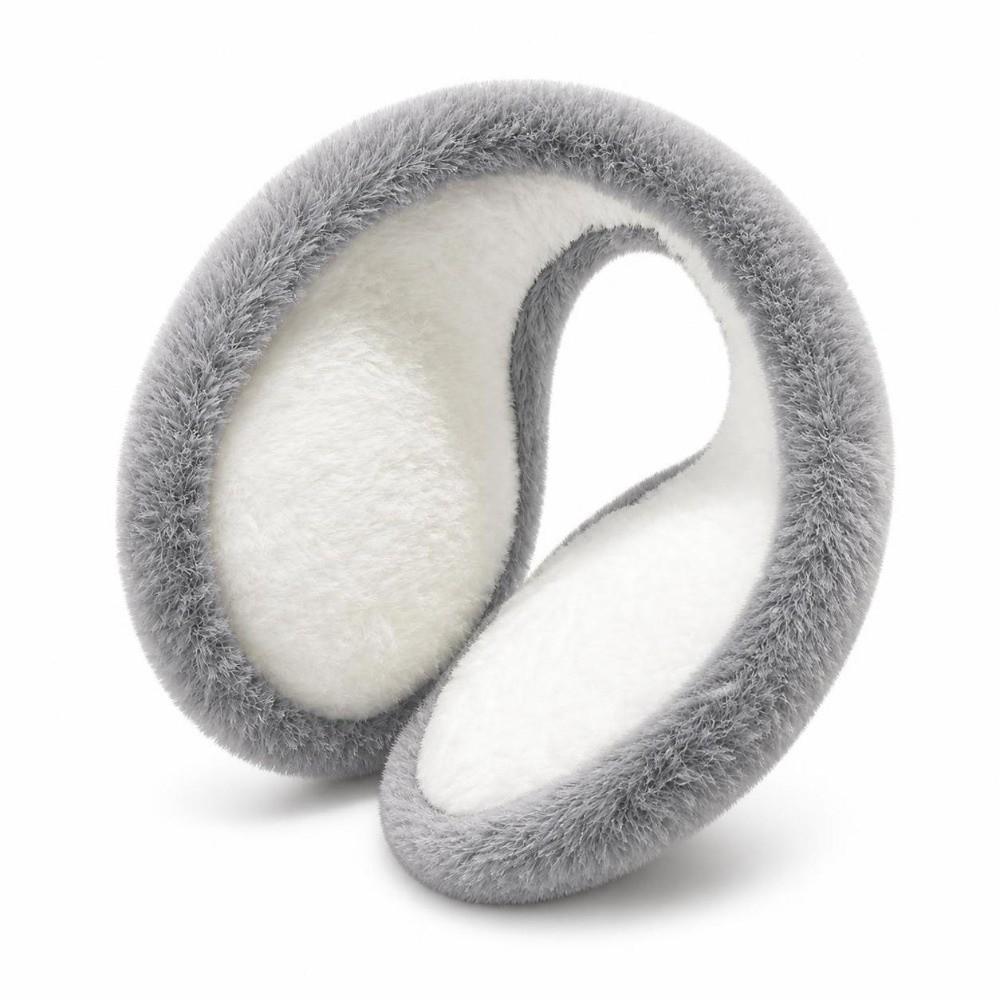 Portable Rear Hanging Ear Muffs Rear Worn Style Windproof Ear Covers Plush Ear Warmers  For Women