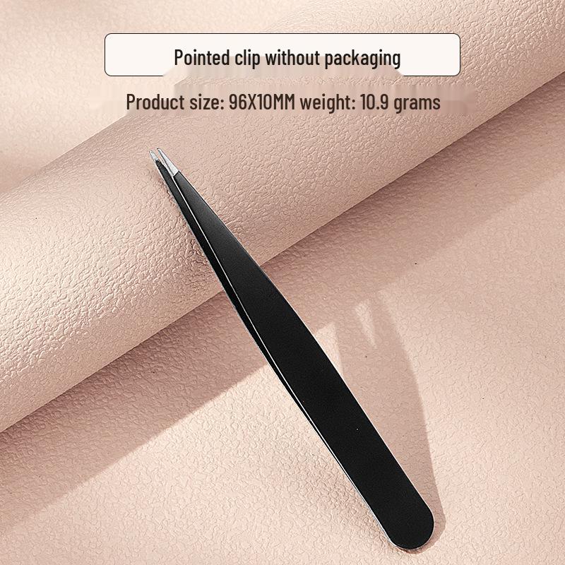 

Stainless Steel Eyebrow & Beard Tweezers - Flat & Slanted Tips for Precision Shaping and Plucking.