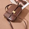 Genuine Leather Bag Women's Bag New Messenger Bag Women's Commuting Shoulder Tofu Bag Small Square Bag Cowhide Bag
