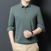 FENGXUN Men's Solid Color Long-Sleeve Polo Shirt FXT5073