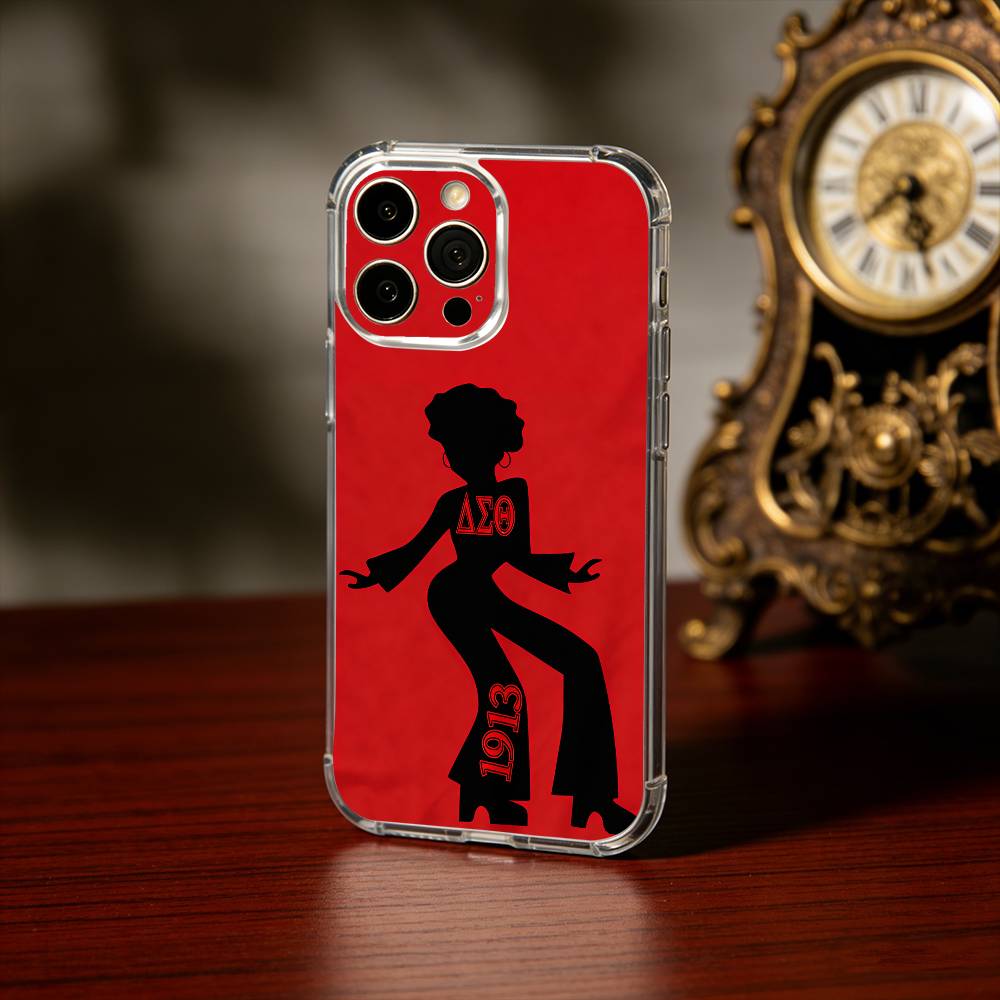 D-Delta S-Sigma Theta Phone Case For iPhone17,16,15,14,13Pro Max,us,Soft Silicone Transparent Cover