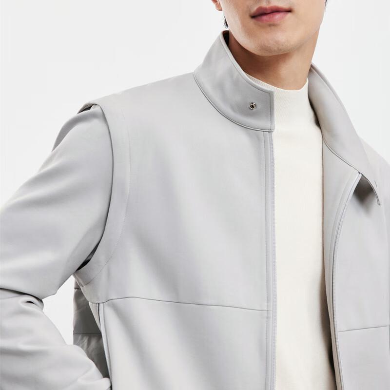 Septwolves Detachable Sleeve Spliced Cotton Jacket