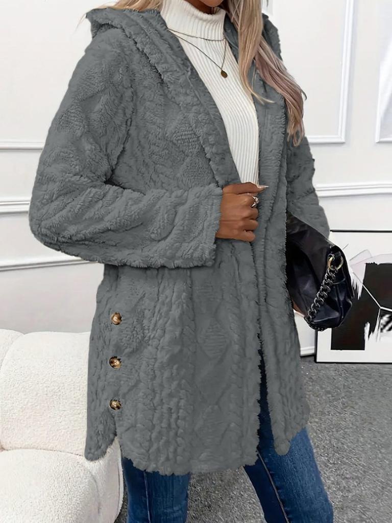 Fall Winter Oversized Knit Cardigan Sweater Coat Button Long Sleeve Casual Outerwear