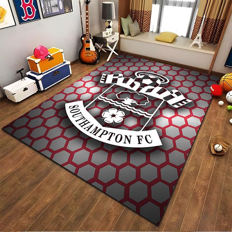 Southampton FC Logo Carpet suitable as a non-slip mat for the living room or bedroom sofa