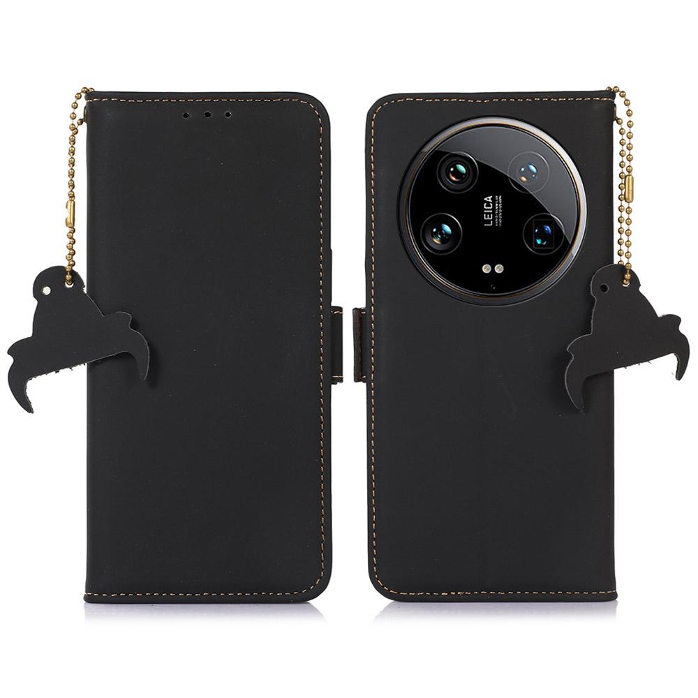 For Xiaomi 14 Ultra Cell Phone Case Drop-proof RFID Blocking Stand Cover