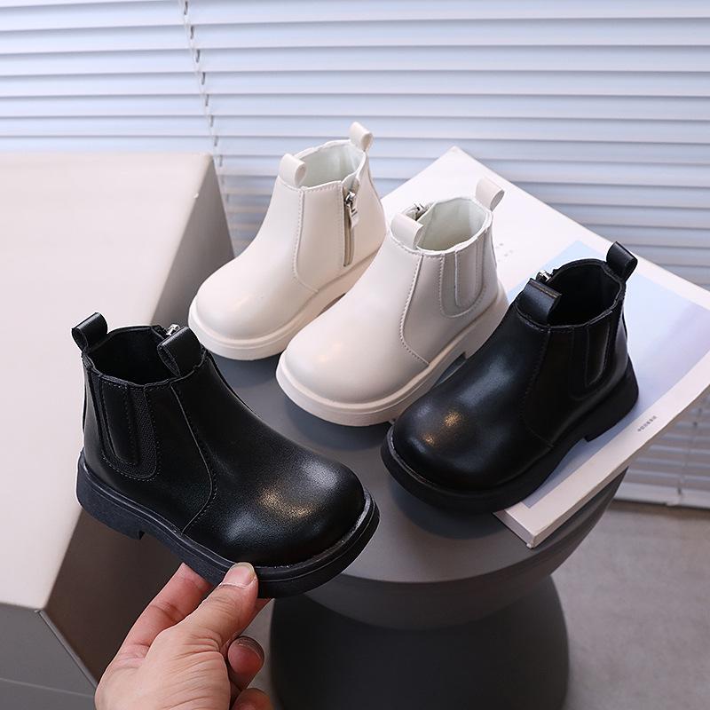 Girls' new sweet and cool British Martin boots Boys' popular soft-soled baby Martin boots Fashion versatile foreign style models