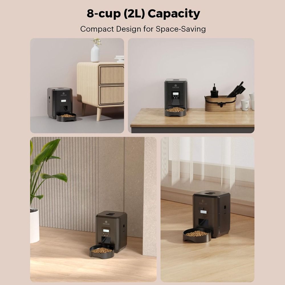 APP Control 2L Smart Cat Feeder Timed Dog Dry Food Dispenser Automatic Dog Feeder  For Cats Dog