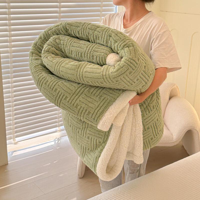 GPPNKC Double-Layer Thick Winter Sofa Blanket