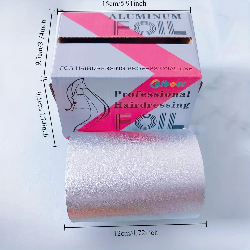 1roll  Hair Coloring Aluminum Foil Tin Aluminum Foil Sheets Hairdressing Perm Foil for Salon Barber Shop