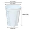 White Plastic Planter with Tray Breathable Root Control Pot for Orchids & Tropical Plants (5 Pack)