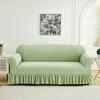 1 PC Jacquard Sofa Cover with Skirt Splash Can Be Easily Removed Couch Cover Protector of Bench with Armrest