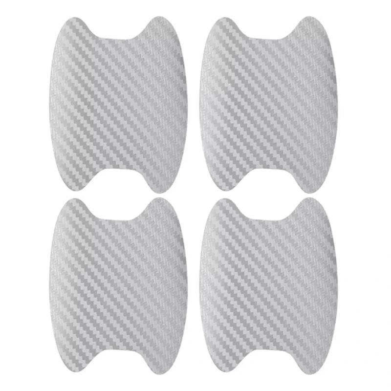 4 bucăți/set autocolant pentru ușa mașinii din fibră de carbon capac rezistent la zgârieturi Film de protecție pentru mânerul auto Accesorii auto pentru stilul exterior