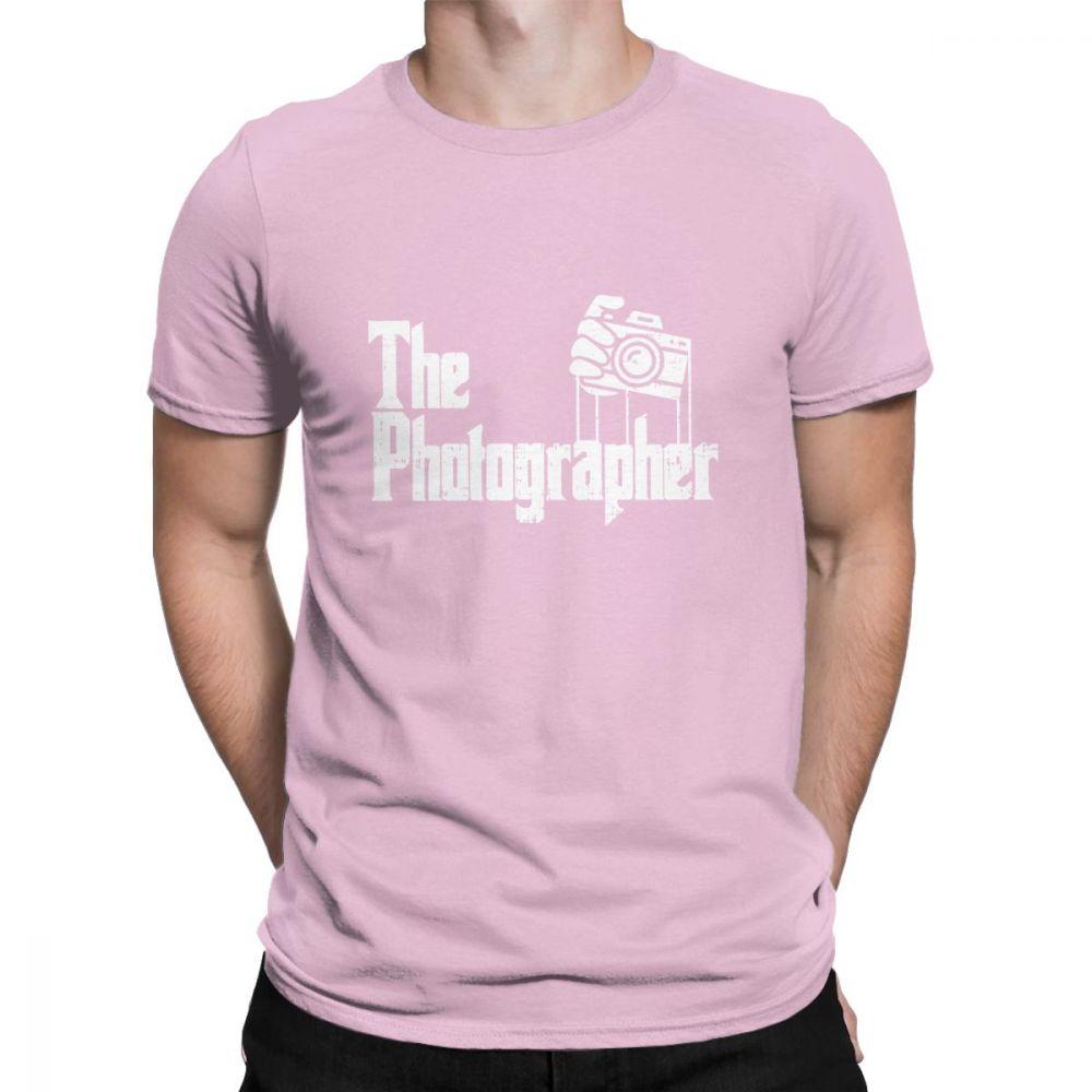 The Photographer T Shirt For Men 100 Cotton Tshirt Classic Hipster TShirt 90s Godfather Tees Short Sleeve Photography Clothing