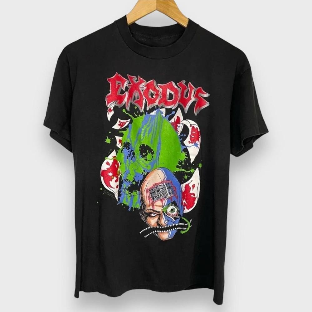 Vintage 1990s Exodus Thrash Under Pressure Band Tshirt ZL385  Unisex T-Shirt XL