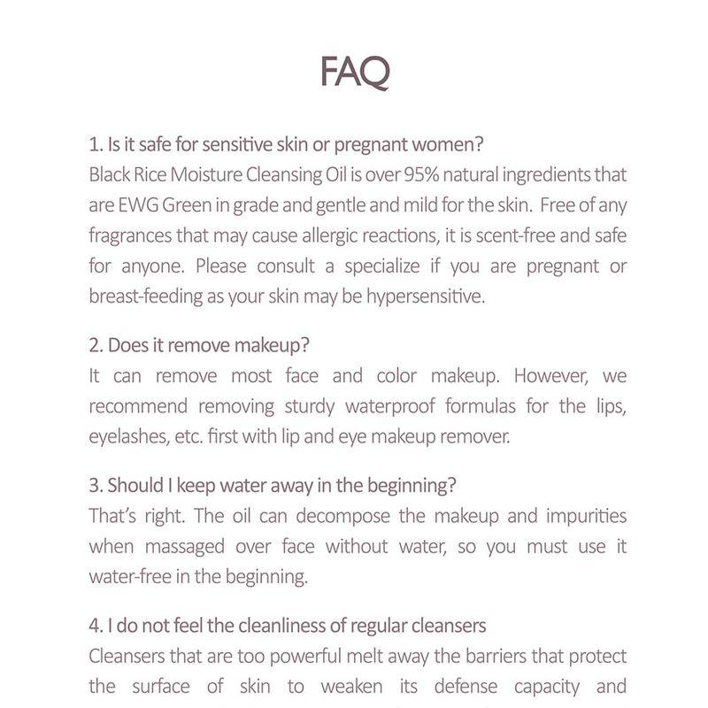 HARUHARU WONDER Black Rice Moisture Cleansing Oil