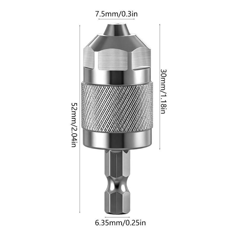 Universal 3 Jaw Hex Shank Air Drill Chuck Compatible Multiple Models High Grip Stability Superior Clamping Force Safety