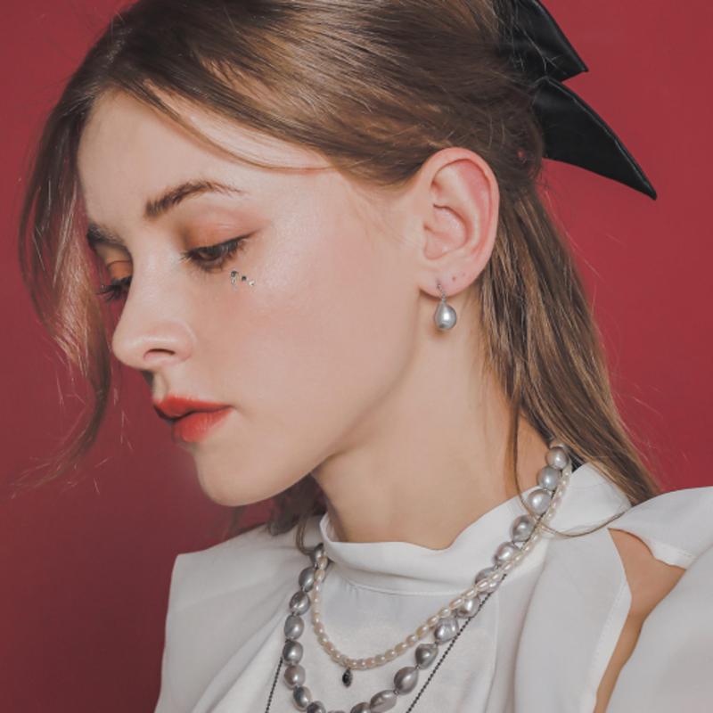 J.Lauren Leather Ribbon Big Auto Pin H0905