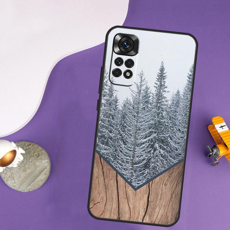 

Forest Geometry Wood Nature Case For Xiaomi Redmi Note 13 Pro 14 12 9 10 11 Pro 10S 11S 12S Redmi 14C 13C 10C 12C Cover Redmi 9C