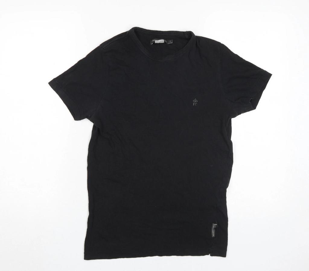 T-shirt da uomo in cotone nero French Connection, Taglia S
