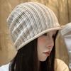 Loose stack hat women's thin warm solid color elastic knitted wool hat wholesale autumn commuter hat adult