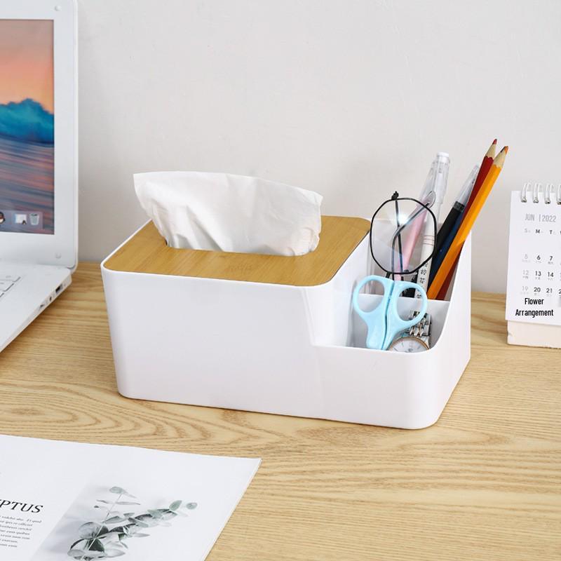 

Современный органайзер для бумажных полотенец и пульта дистанционного управления с перегородкой для журнального столика или гостиной