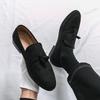 2025 Brand Men's Comfortable Tassel Frosted Loafers Spring Outdoor Men's Pointed Breathable Soft Sole Driving Bean Shoes