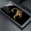 Tvrzené sklo na telefon Zlatý štír vhodné pro Samsung Galaxy S26 S25 S24 S23 S22 S20 FE/Ultra/Plus, protipádový zadní kryt