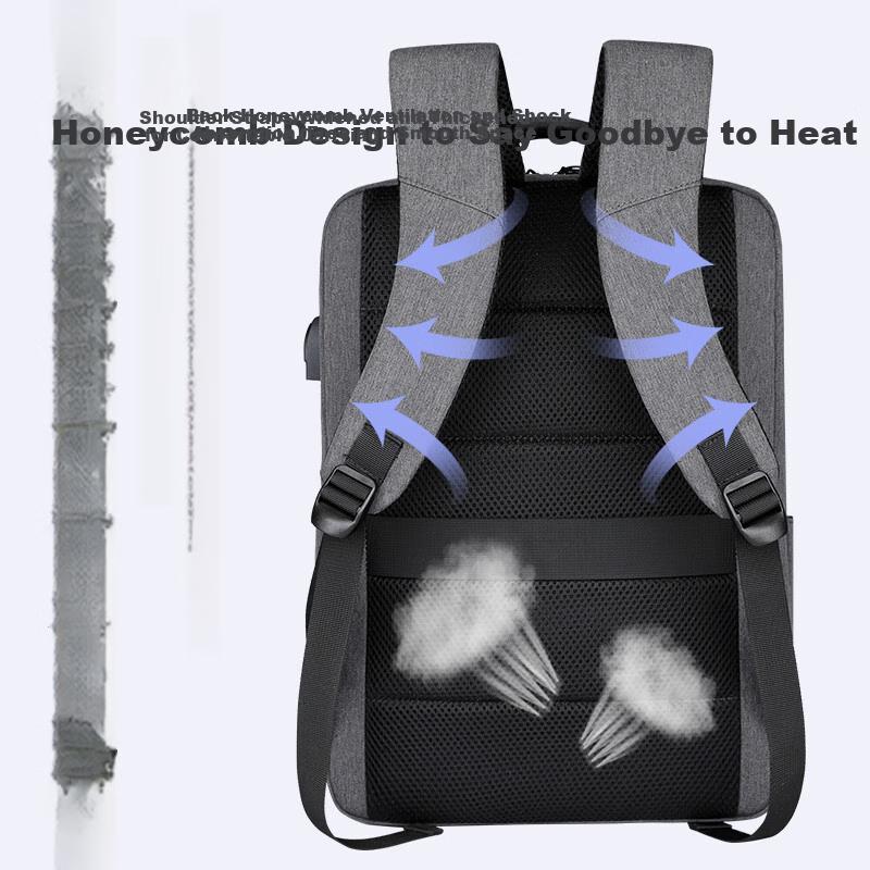 BRINCH Laptop Bag 17/17.3 Inch Business Travel Backpack Suitable for Huawei Apple Laptops