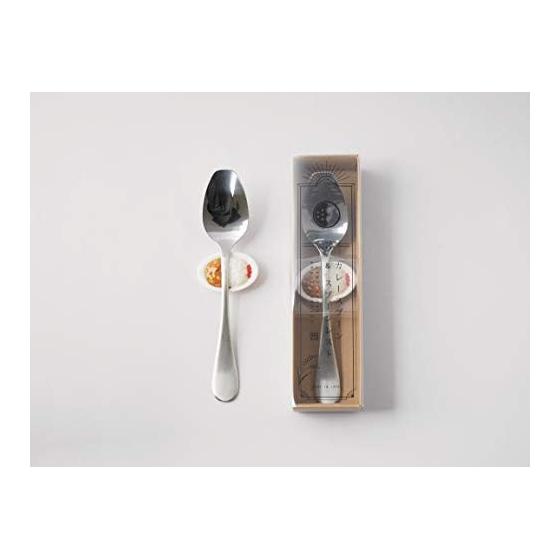 Takahashi Metal Curry Spoon and Spoon Rest Set, Silver, Dishwasher Safe
