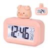Electronic Clock Cute Cartoon LED Screen Desktop Electronic Alarm Data Time Calendar Temperature Clock